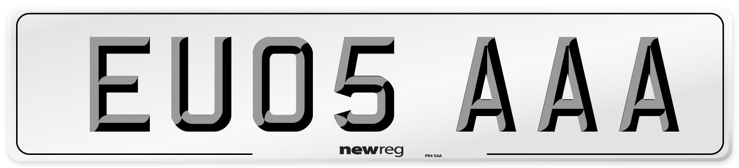 EU05 AAA Number Plate from New Reg
